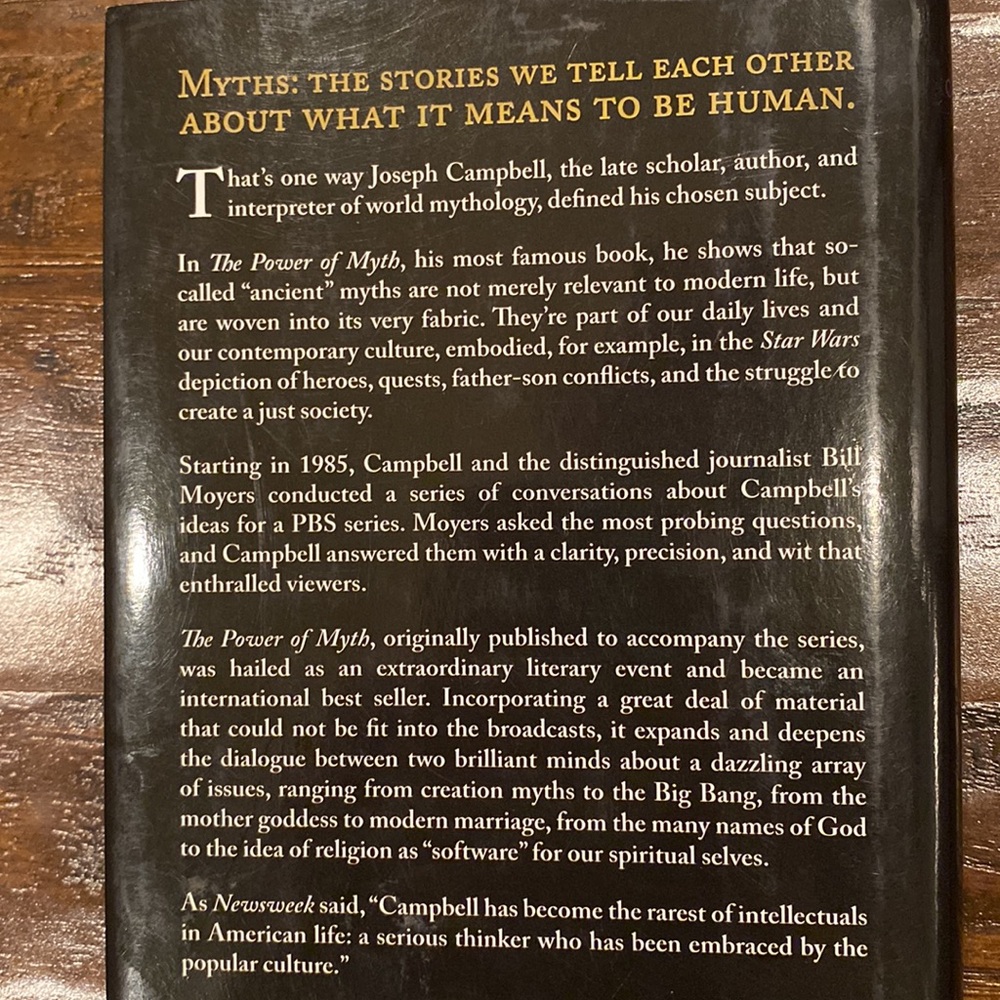 NATIONAL BESTSELLER -The Power of Myth by Joseph Campbell - Picture 3 of 7